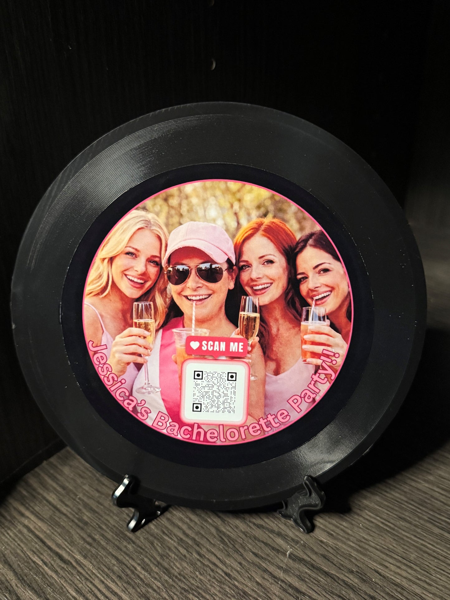 Custom Song QR Decorative Record Plaque / Bachelorette Party / Bridesmaids